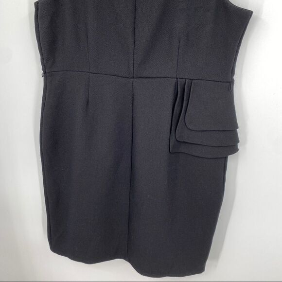 NWT Lane Bryant Asymmetric Peplum Tiered Hem Open Back Sleeveless Dress - Picture 10 of 14